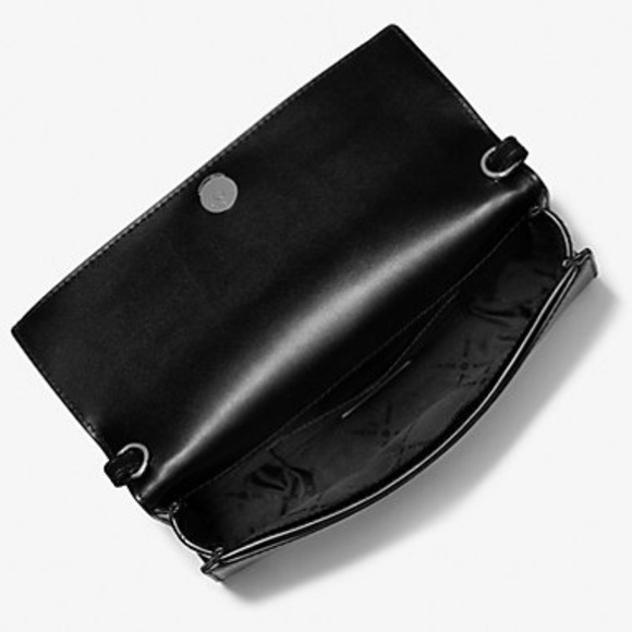 MICHAEL KORS Jet Set Medium Embellished Metallic Leather Clutch Crossbody
Black - Picture 4 of 16